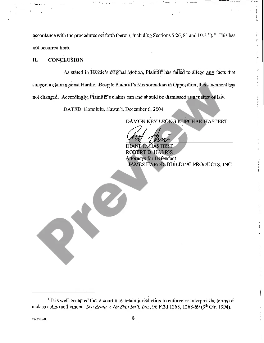 Preview A23 Reply Memorandum in Support of Defendant's Motion to Dismiss or, Alternatively, for Summary Judgment on Second Amended Complaint