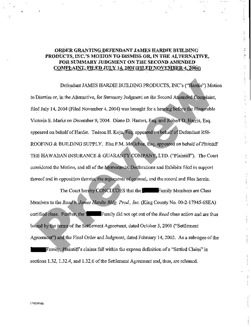 Preview A24 Order Granting Defendant's Motion to Dismiss or, in the Alternative, for Summary Judgment