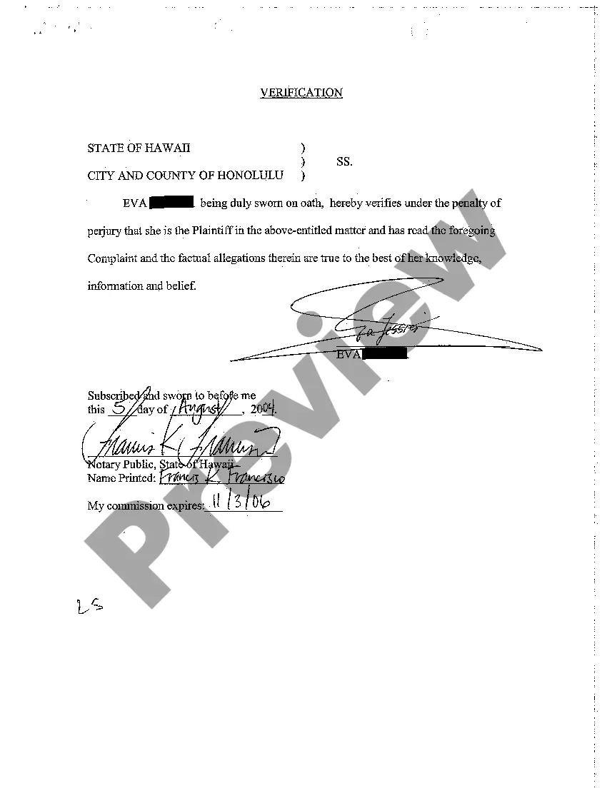 Preview A01 Verified Complaint for Trespass