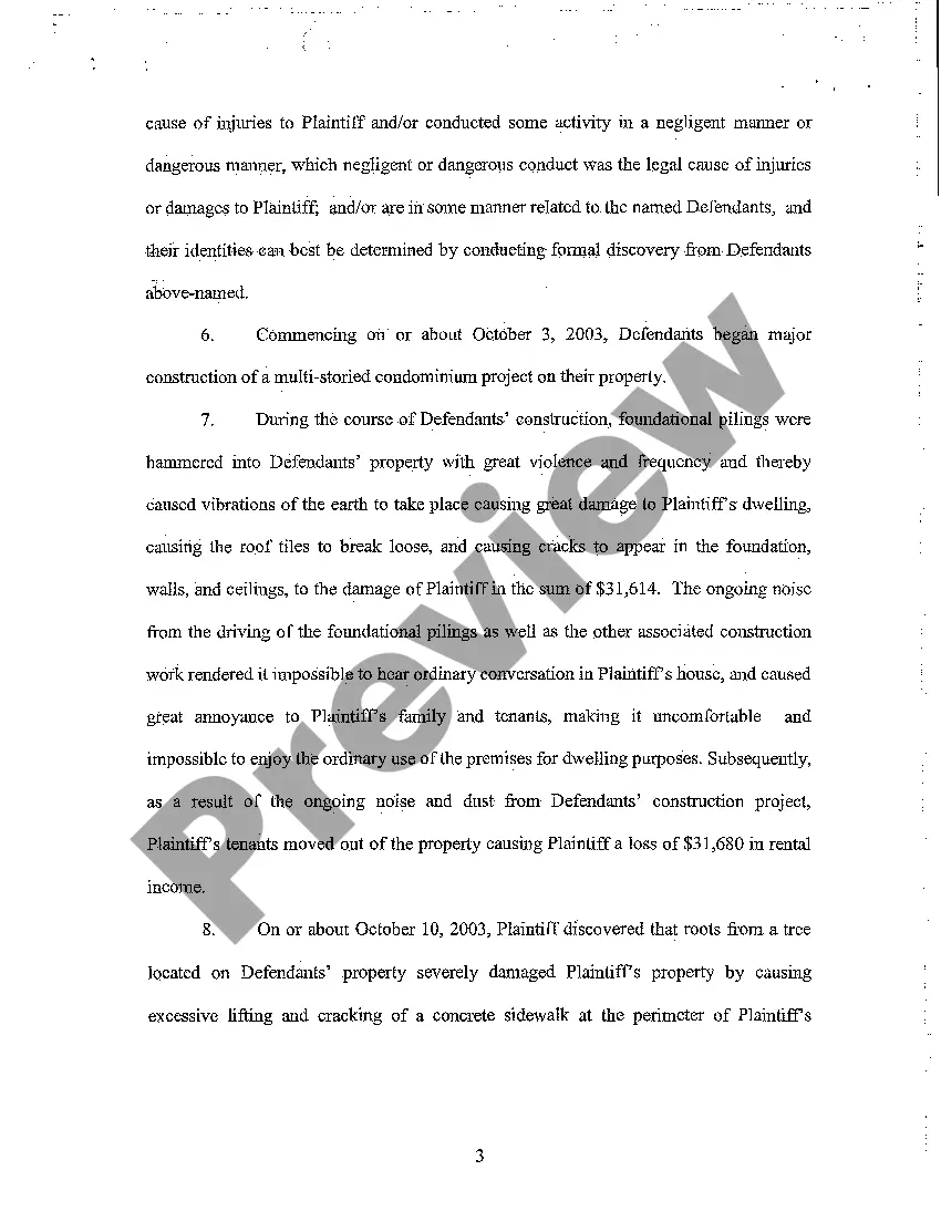 Preview A02 Amended Complaint for Trespass