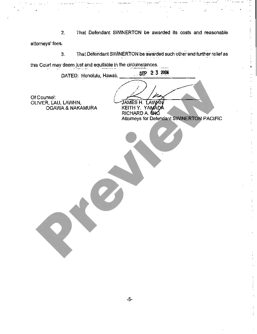 Preview A06 Defendant's Answer to Amended Complaint