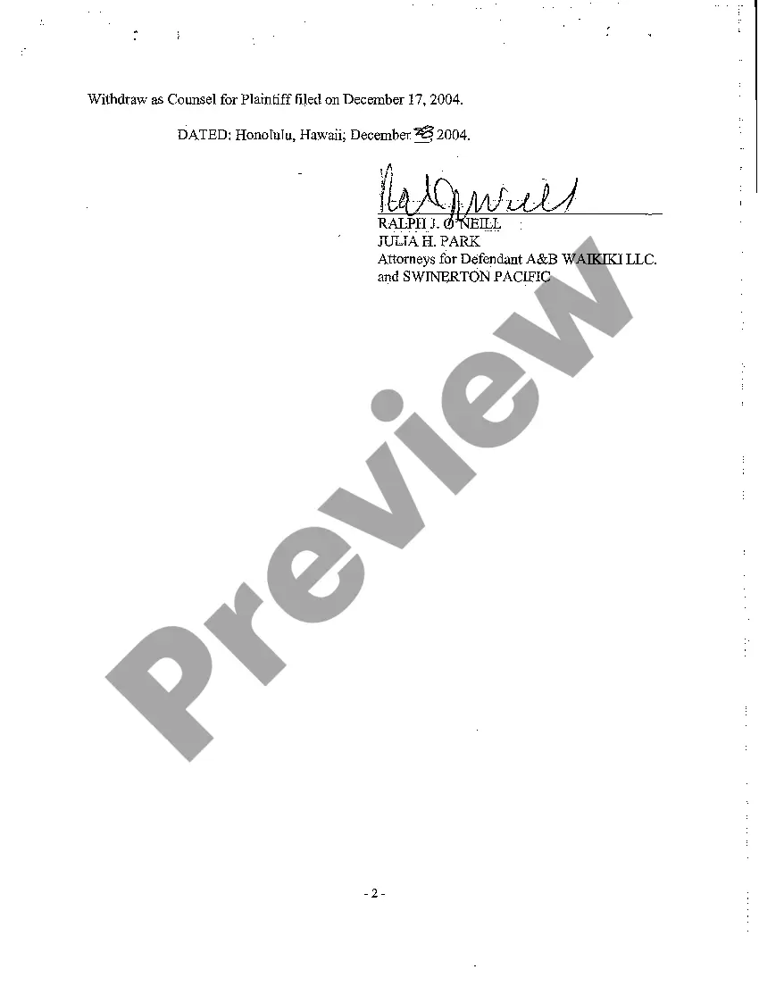 Preview A12 Defendant's Statement of No Opposition to Motion to Withdraw as Counsel