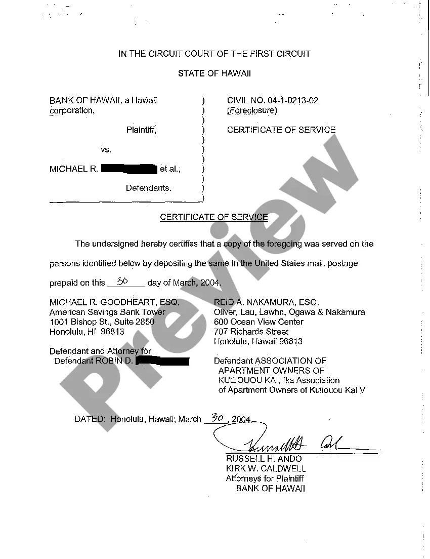 Get A08 Plaintiff's Proof of Service Upon Defendant Preview A08 Plaintiff's Proof of Service Upon Defendant