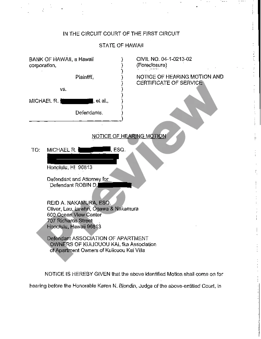 Preview A09 Plaintiff's Motion for Summary Judgment Against Defendants Decree, Interlocutory Decree of Foreclosure and Order of Sale