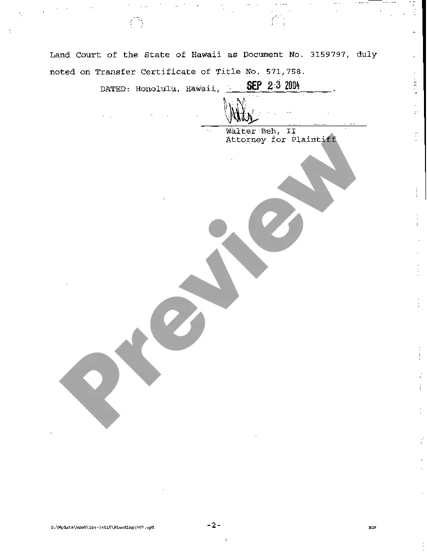 Preview A09 Plaintiff's Release of Notice of Pendency of Action