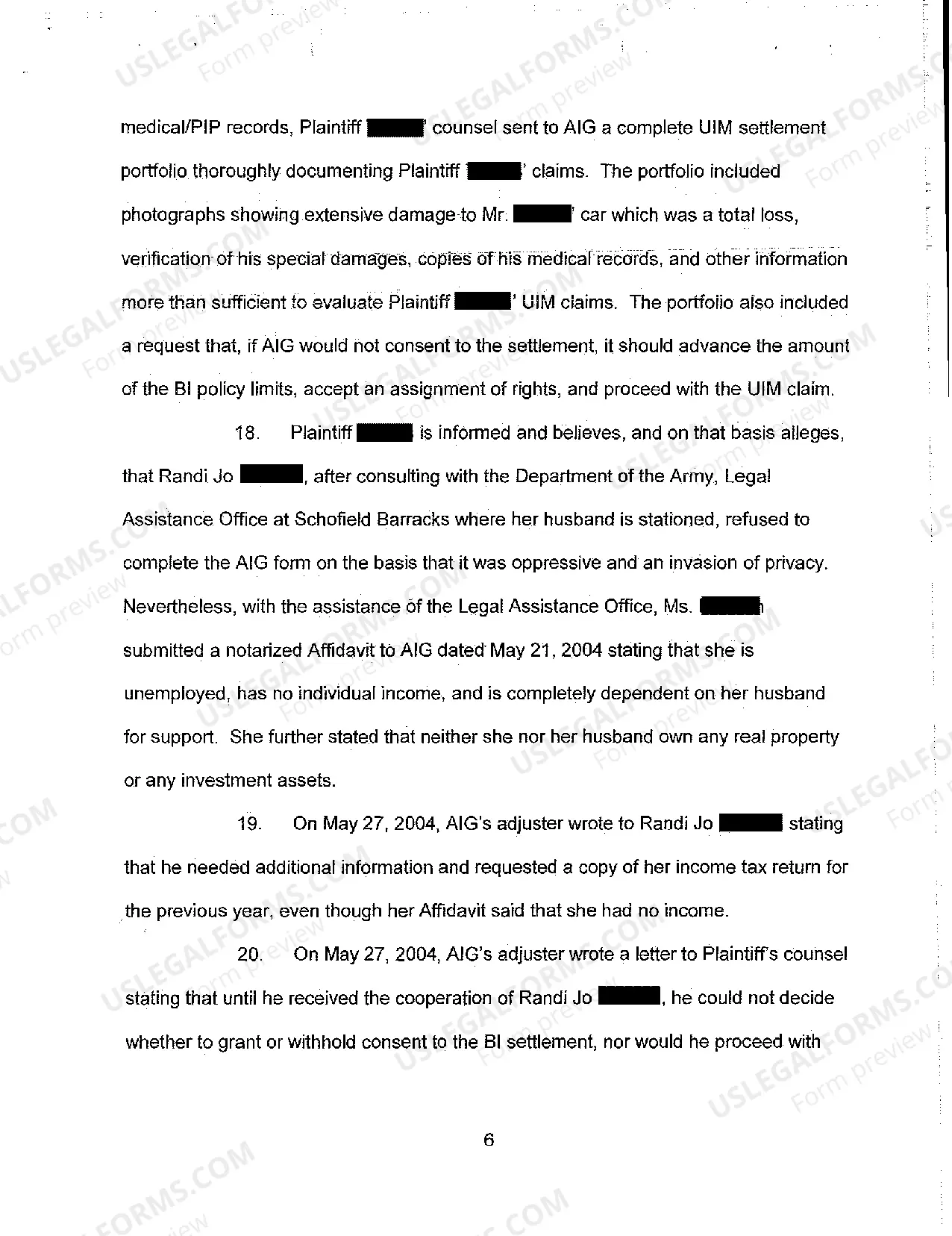 Preview A02 Complaint for Declaratory and Injunctive Relief and Damages