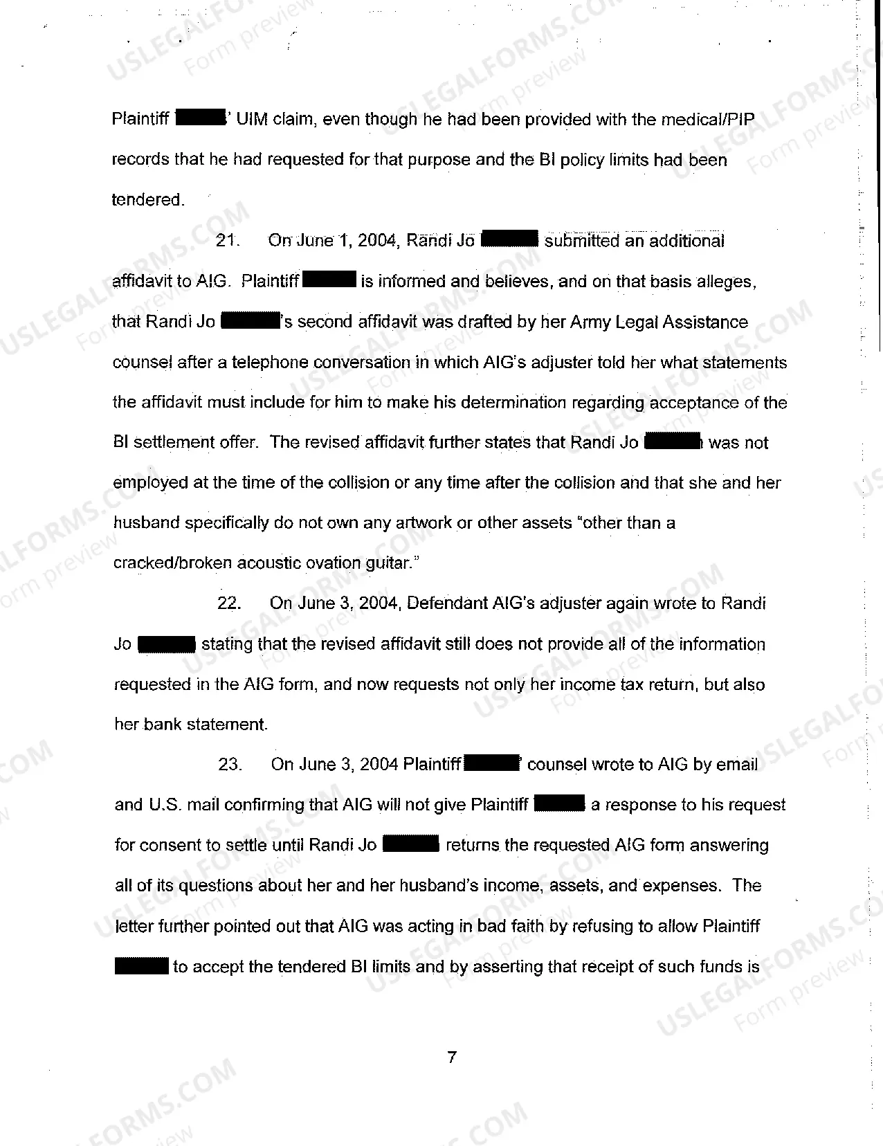 Preview A02 Complaint for Declaratory and Injunctive Relief and Damages