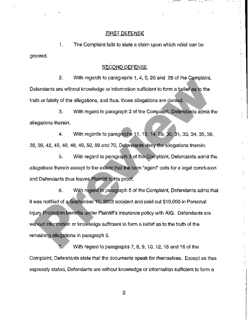 Get A04 Defendant's Answer to Complaint Preview A04 Defendant's Answer to Complaint