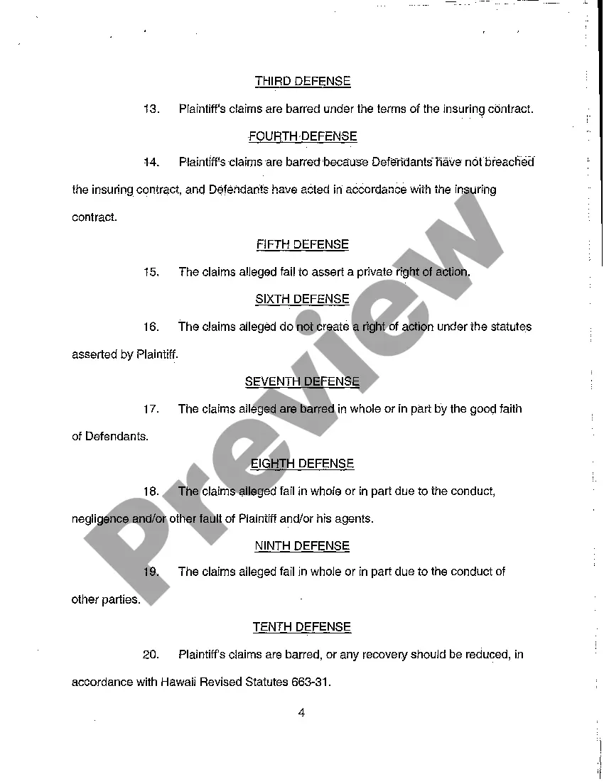 Get A04 Defendant's Answer to Complaint Preview A04 Defendant's Answer to Complaint