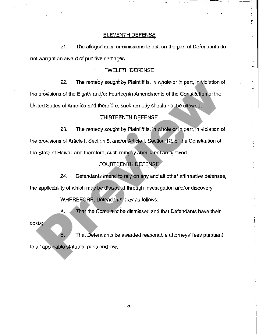 Get A04 Defendant's Answer to Complaint Preview A04 Defendant's Answer to Complaint