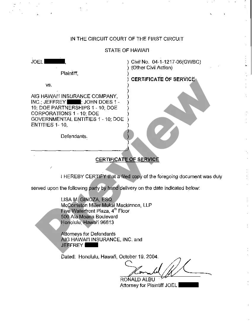 Preview A05 Plaintiff's Demand for Trial by Jury