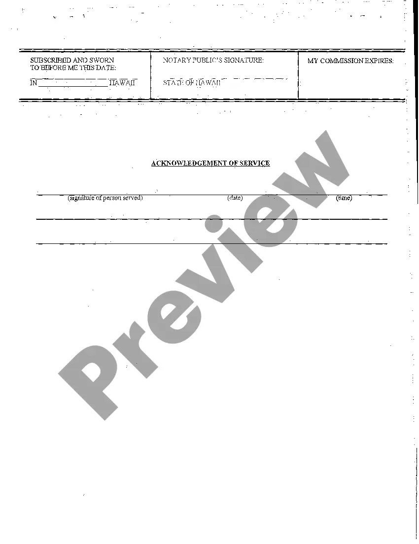 Preview A02 Return and Acknowledgment of Service