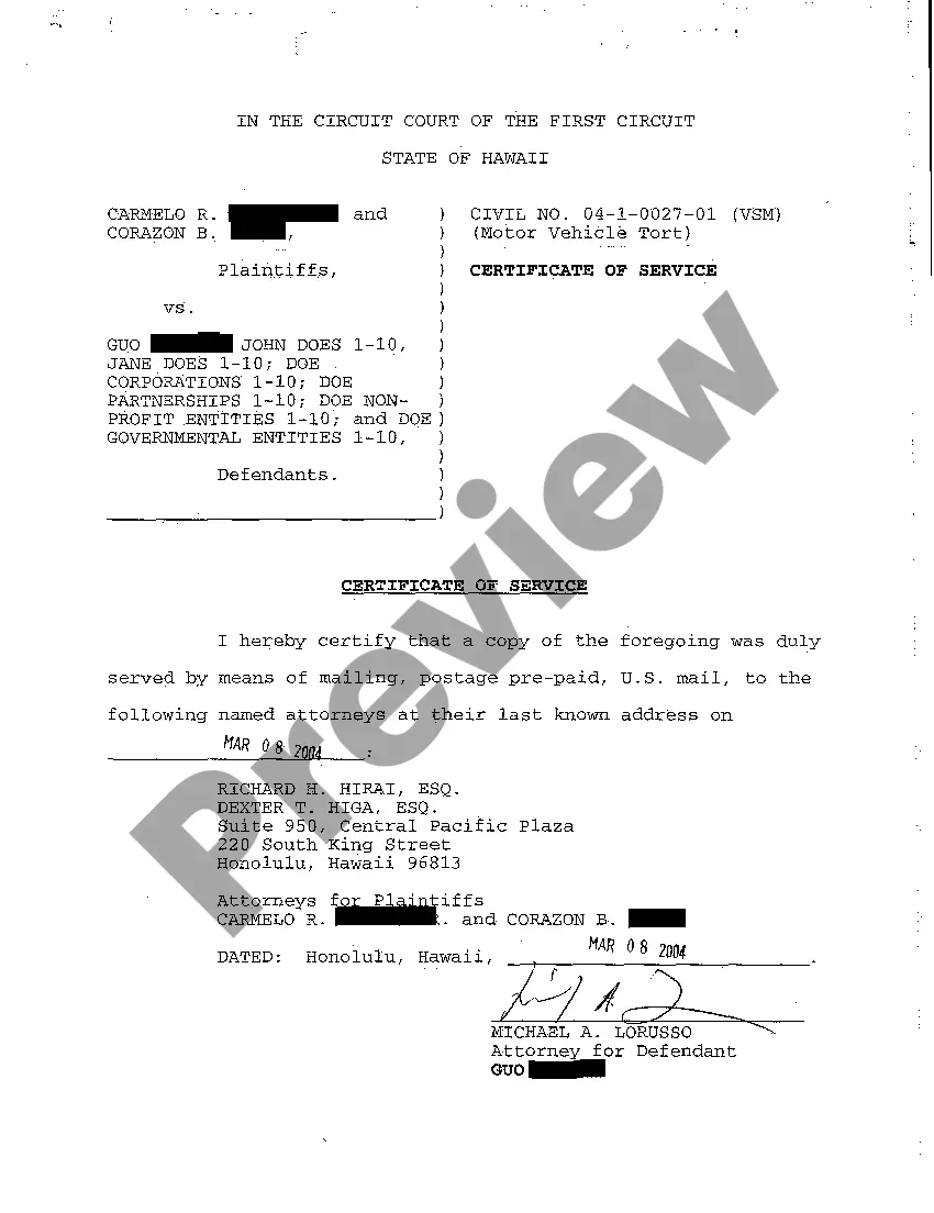 Preview A03 Defendant's Answer to Complaint of plaintiffs Sales