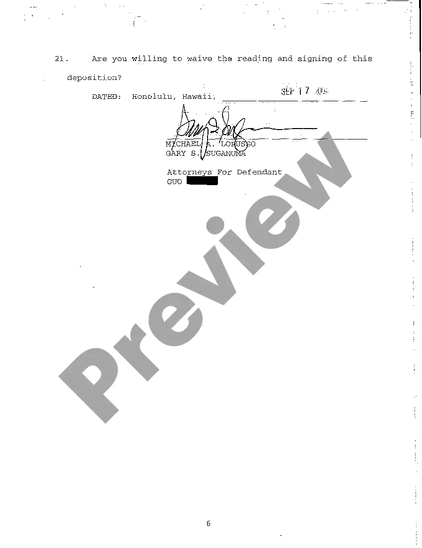 Preview A17 Notice of Taking Deposition Upon Written Questions, Questions and Certificate of Service