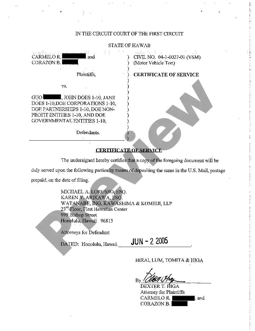 Get A27 Plaintiff's Statement of No Opposition with Respect to Defendant's Petition for Approval of Settlement - Certificate of Service Preview A27 Plaintiff's Statement of No Opposition with Respect to Defendant's Petition for Approval of Settlement - Certificate of Service
