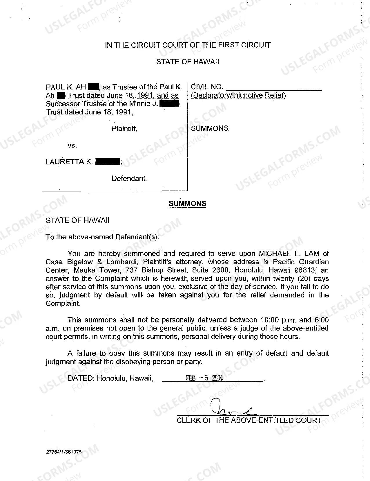 Preview A01 Complaint for Declaratory Relief