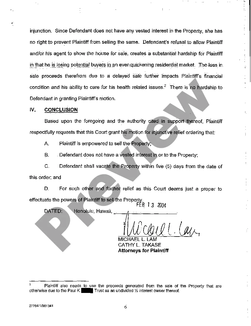 Preview A02 Plaintiff's Motion for Temporary Restraining Order and for Preliminary Injunction