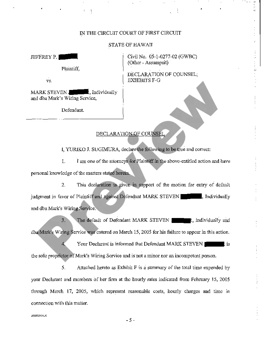 Preview A06 Plaintiff's Motion for Entry of Default Judgment Against Defendant