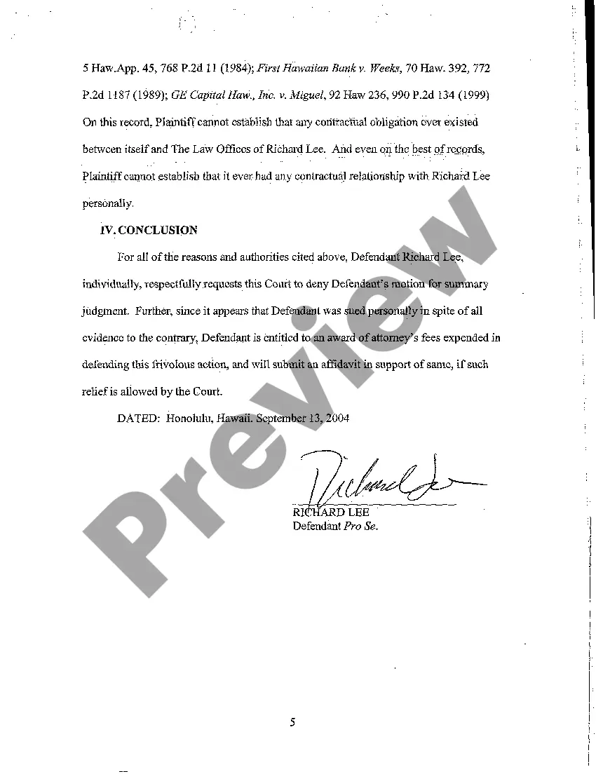 Preview A06 Defendant's Memorandum in Opposition to Plaintiff's Motion for Summary Judgment