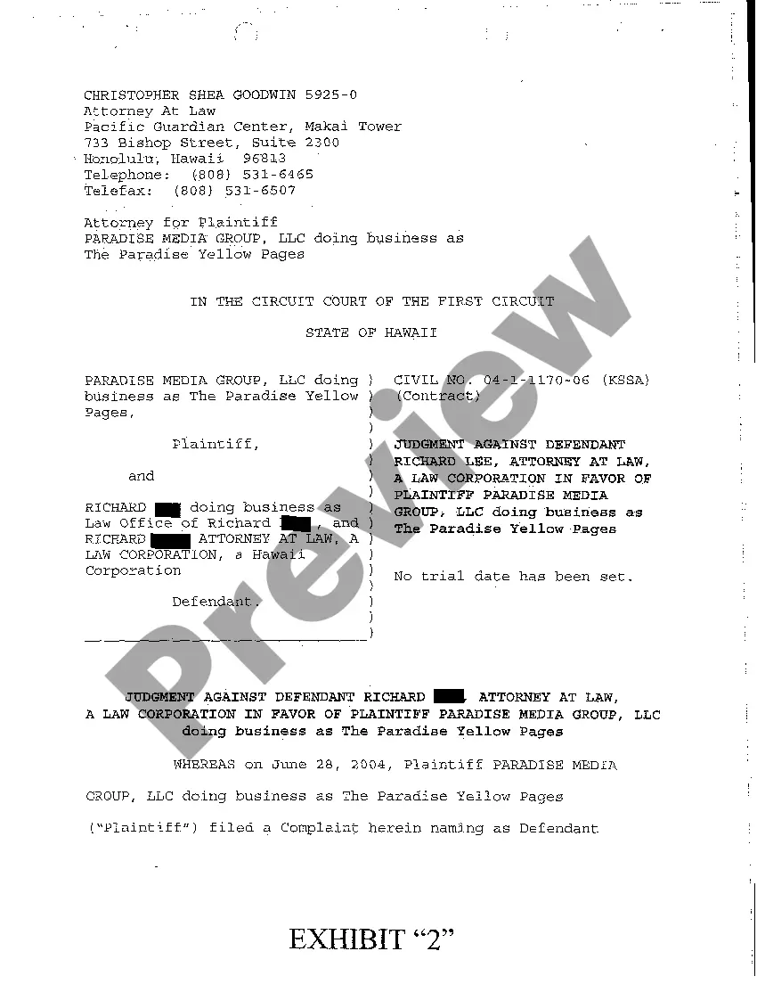 Preview A19 Motion for Dismissal without Prejudice as to Defendant and for Entry of Final Judgment