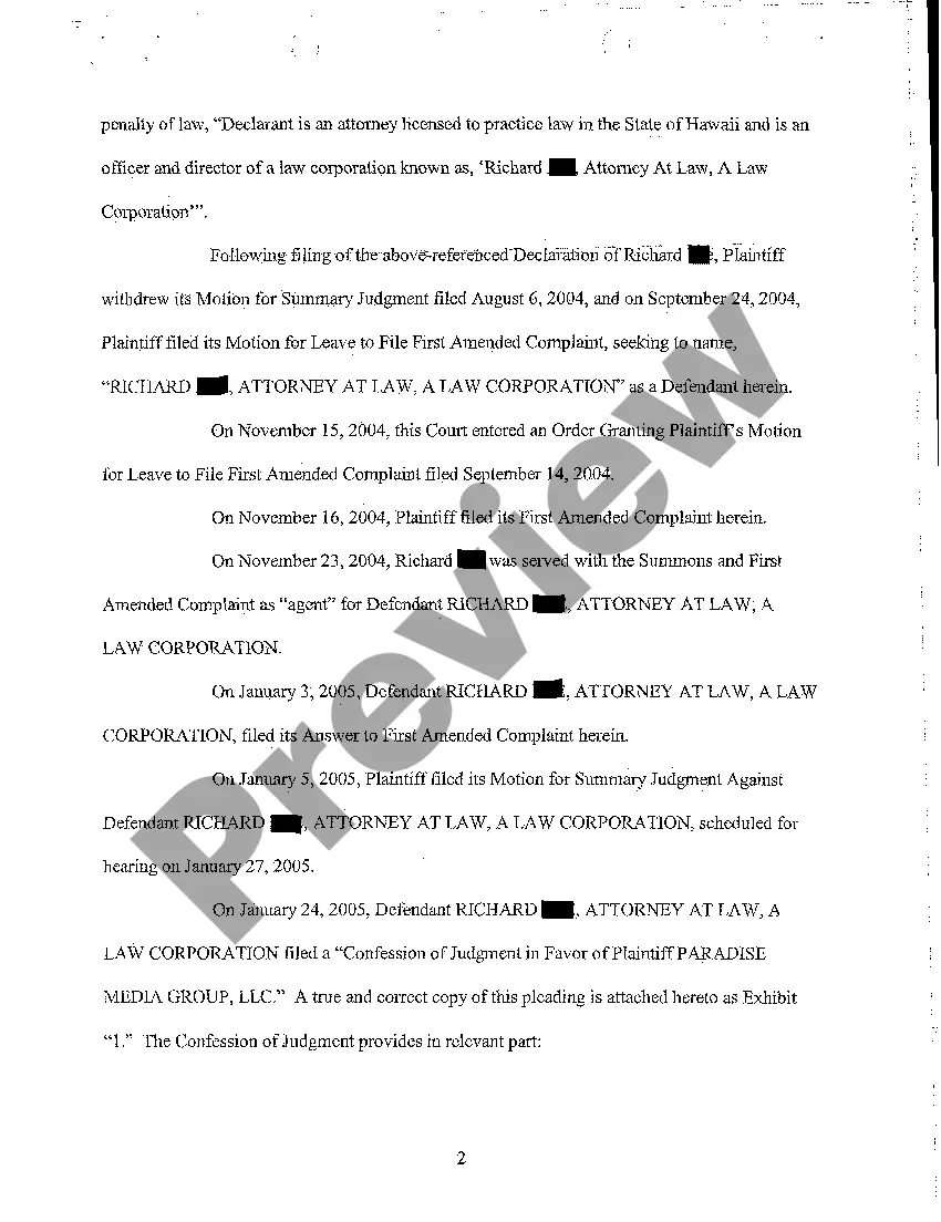 Preview A19 Motion for Dismissal without Prejudice as to Defendant and for Entry of Final Judgment