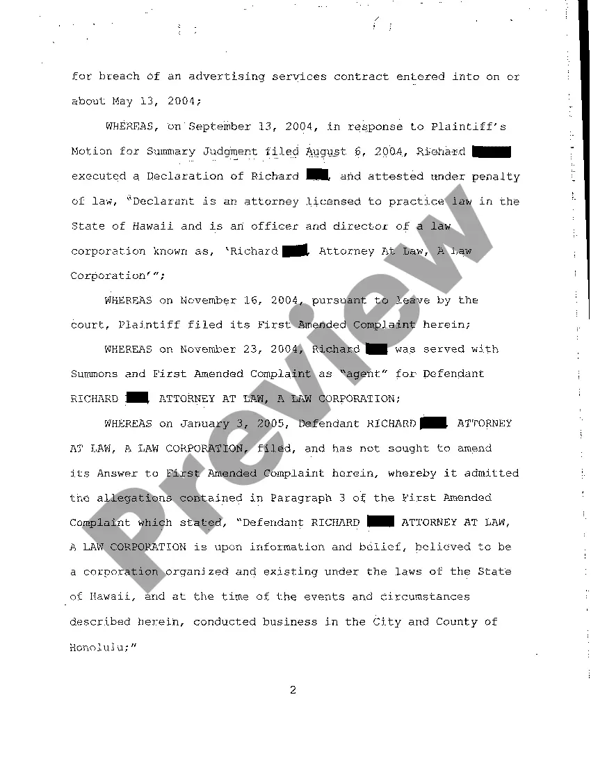 Preview A19 Motion for Dismissal without Prejudice as to Defendant and for Entry of Final Judgment