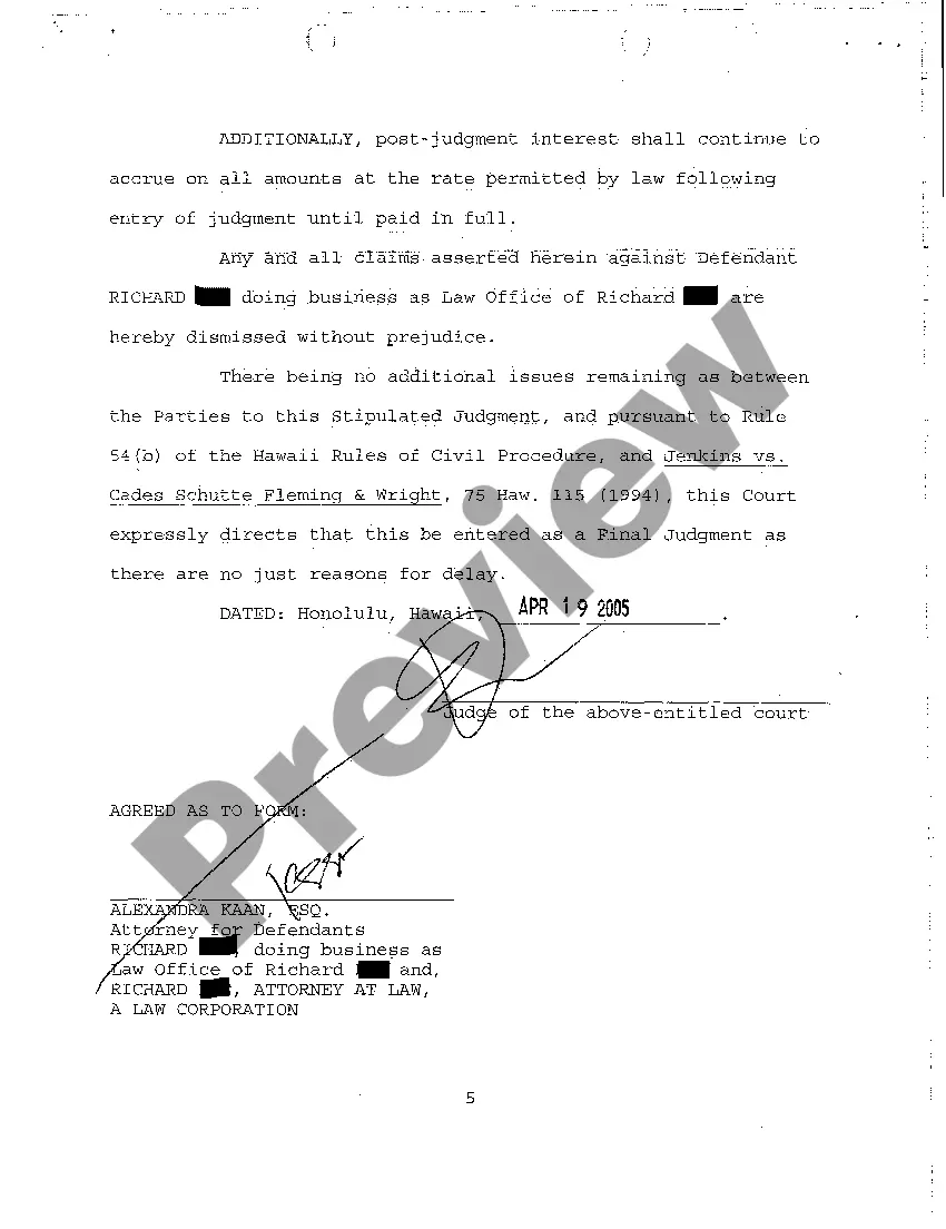 Preview A26 Judgment Against Defendant