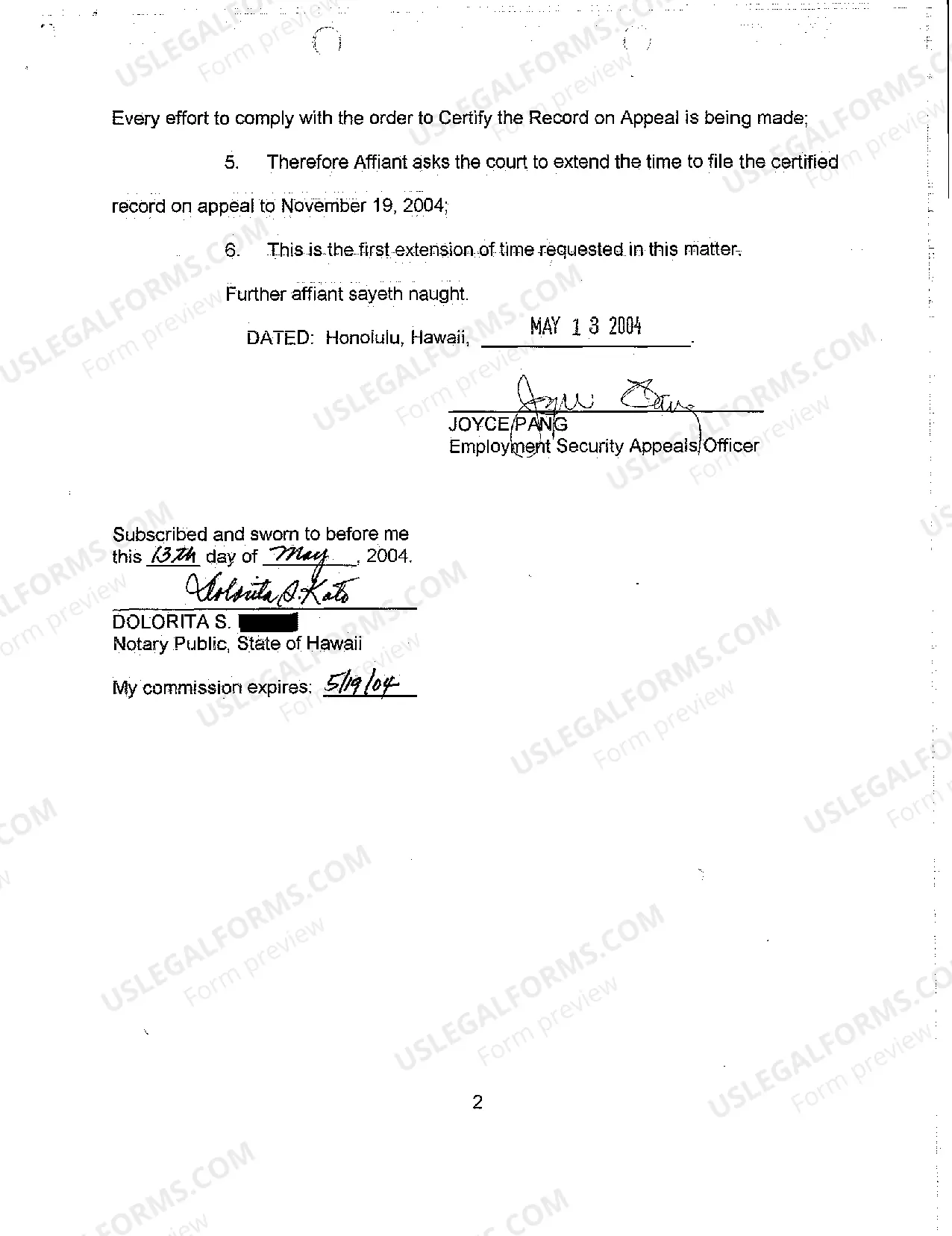 Preview A03 Agency's Ex Parte Motion for First Extension of Time to File Certified Record