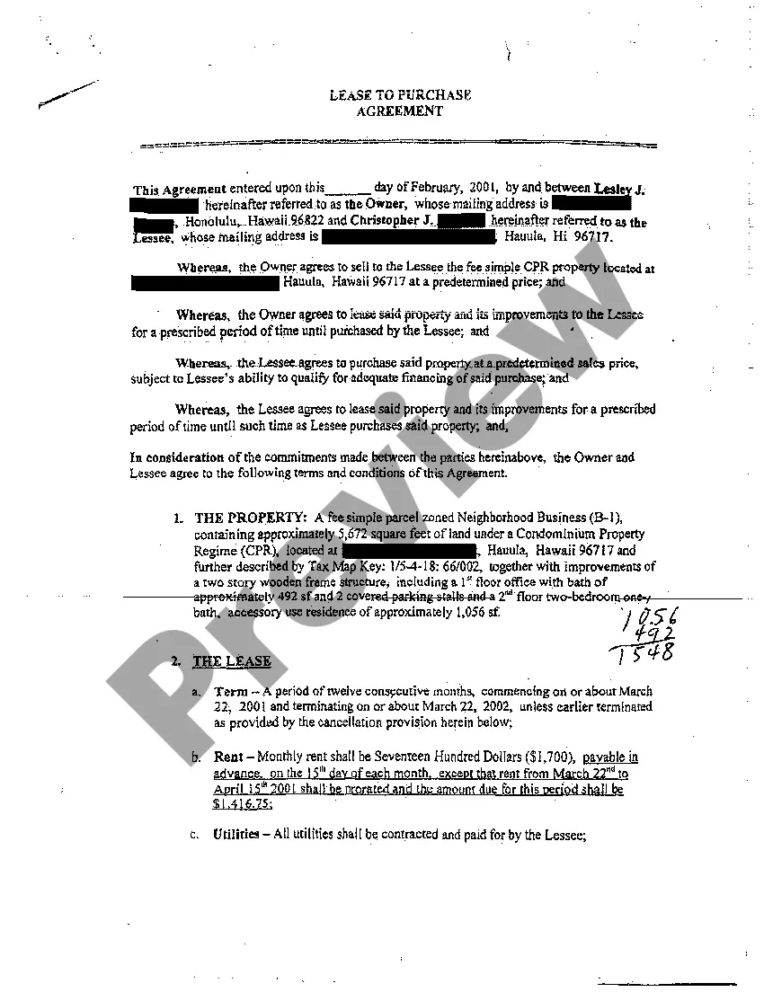 Preview A02 Complaint for Specific Performance and / or Damages