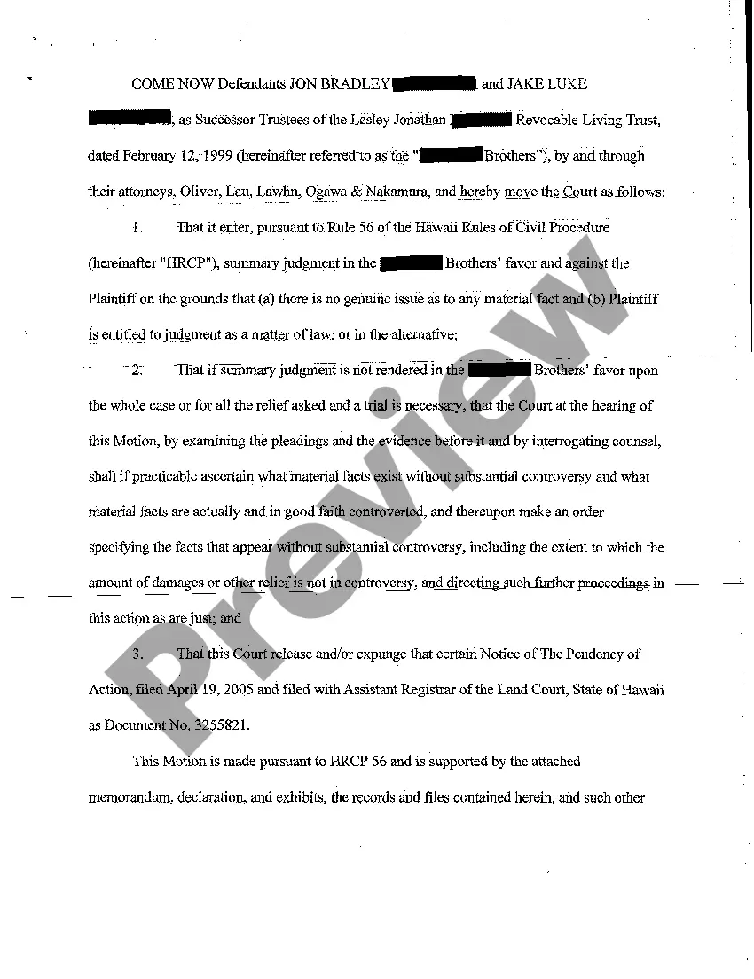 Get A04 Defendants' Motion for Summary Judgment Preview A04 Defendants' Motion for Summary Judgment