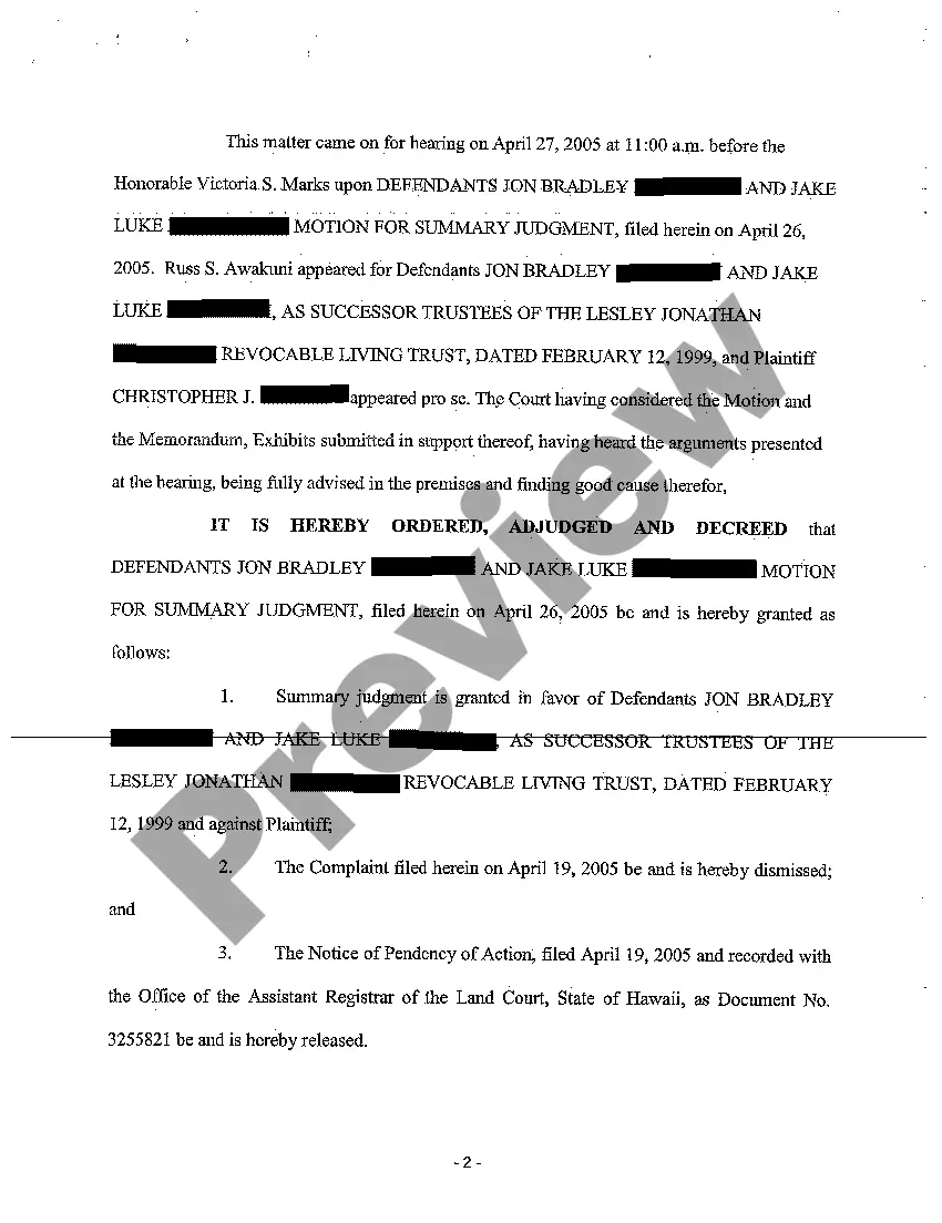 Preview A08 Order Granting Defendants' Motion for Summary Judgment