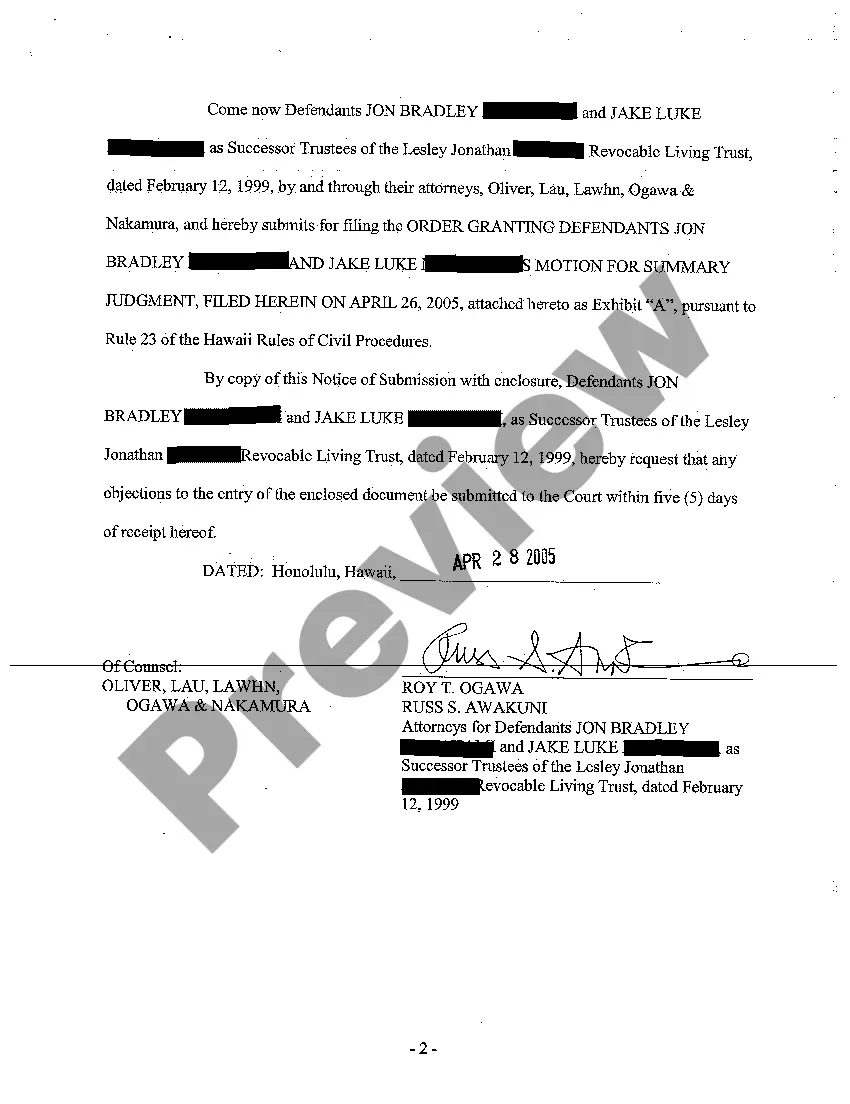 Preview A08 Order Granting Defendants' Motion for Summary Judgment