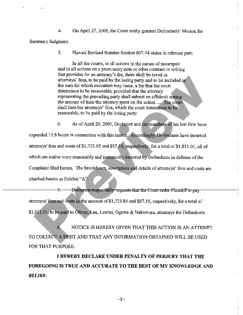 Preview A10 Defendants' Motion for Attorneys' Fees and Costs