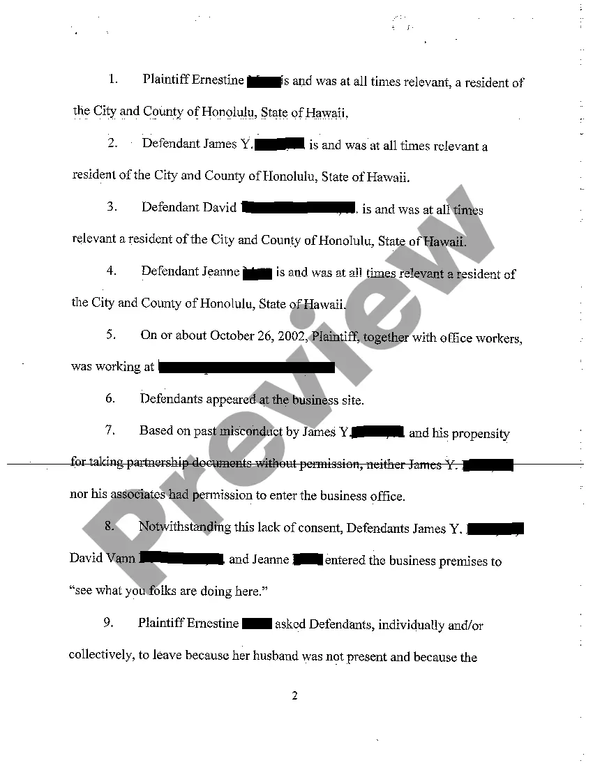 Preview A02 Complaint for Assault and Battery