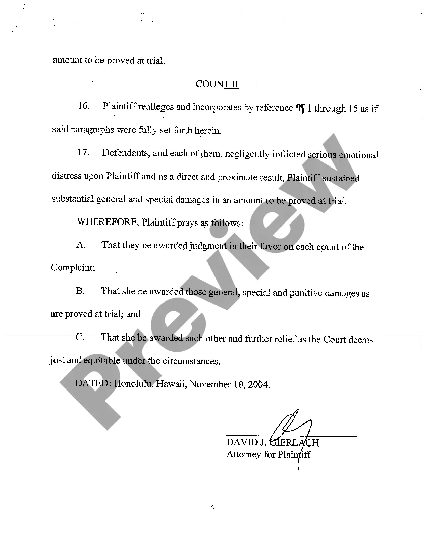 Preview A02 Complaint for Assault and Battery