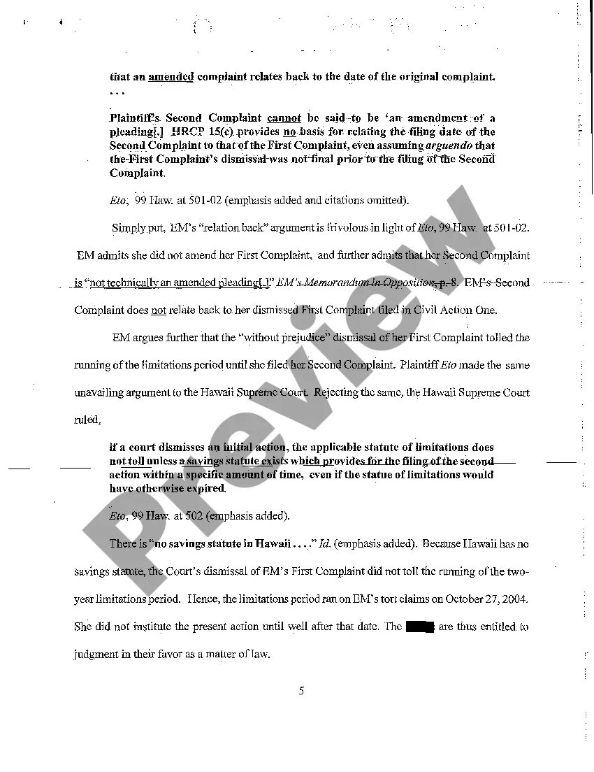 Preview A07 Defendant's Substantive Joinder in Reply to Plaintiff's Memorandum in Opposition to Defendants' Motion for Summary Judgment