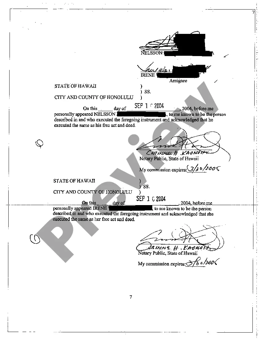 Preview Assignment of Apartment Lease by Way of Exchange
