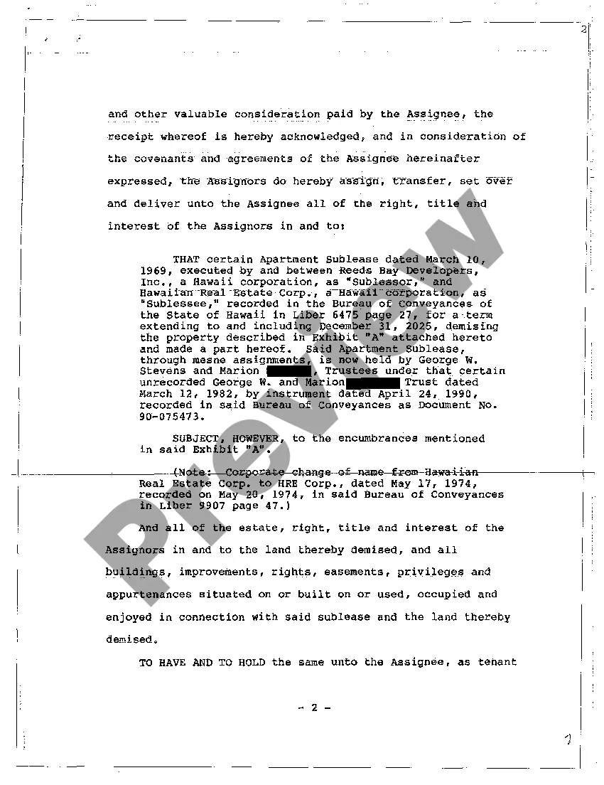 Preview A01 Assignment of Apartment Sublease