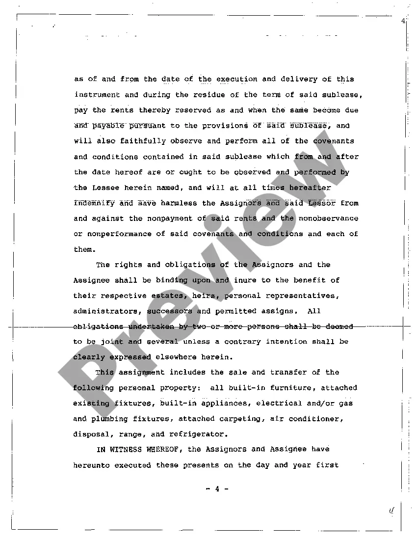 Preview A01 Assignment of Apartment Sublease