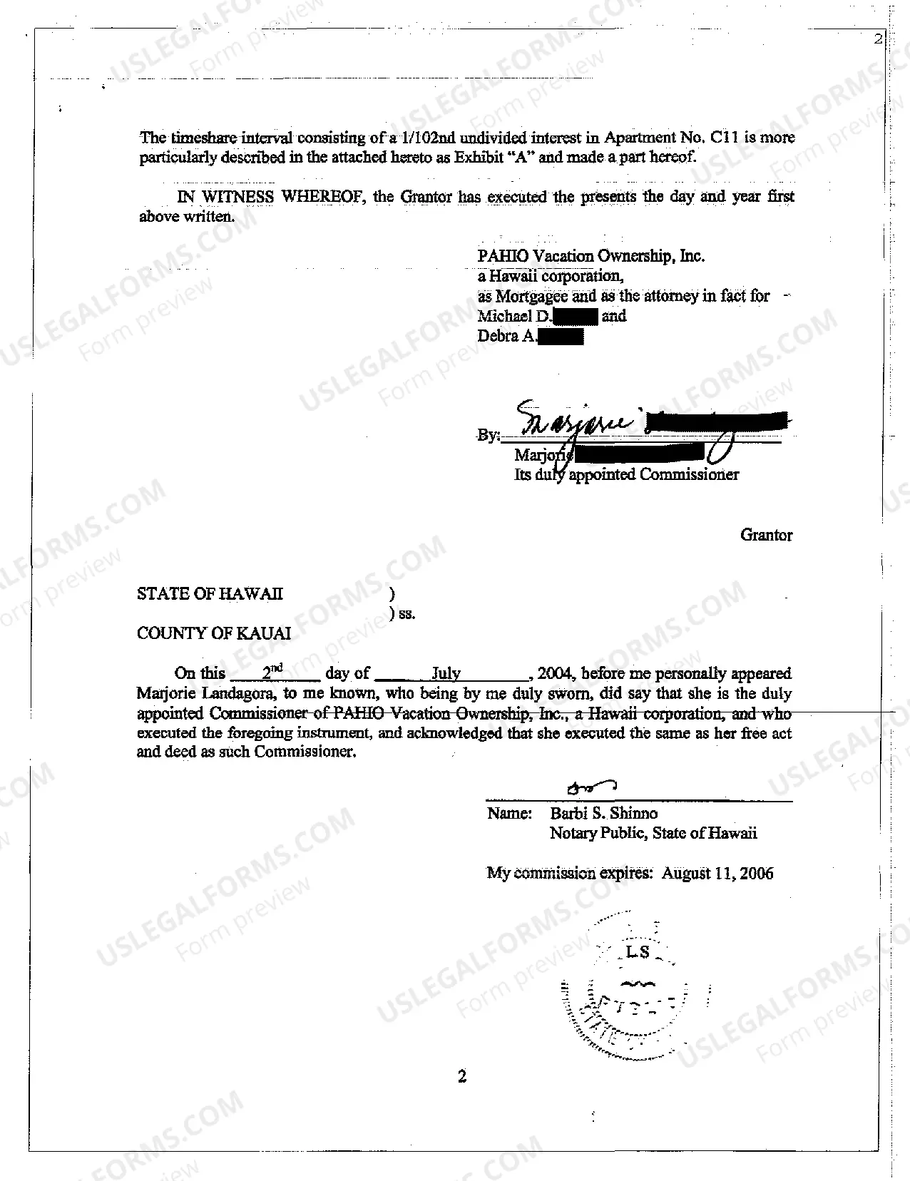 Preview A02 Deed regarding Foreclosure Sale