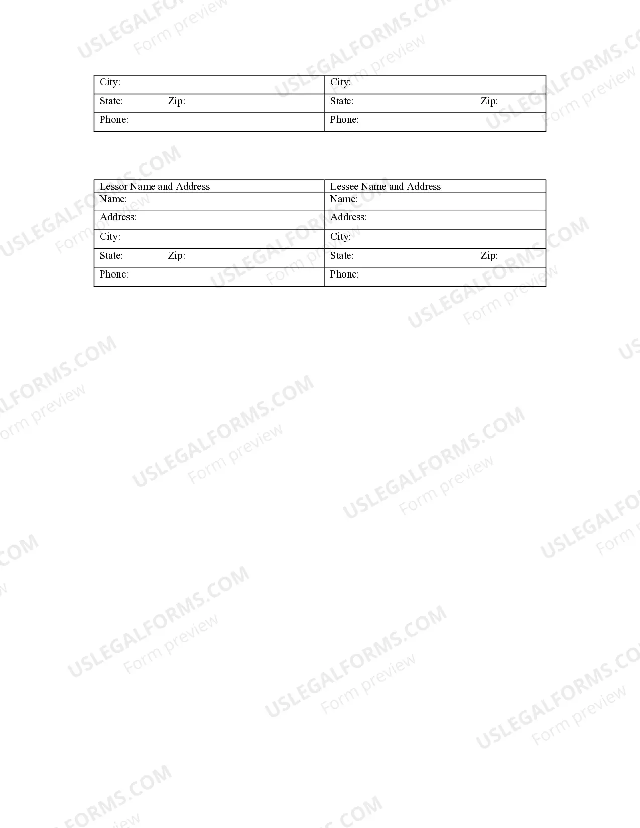 Preview Notice of Lease for Recording