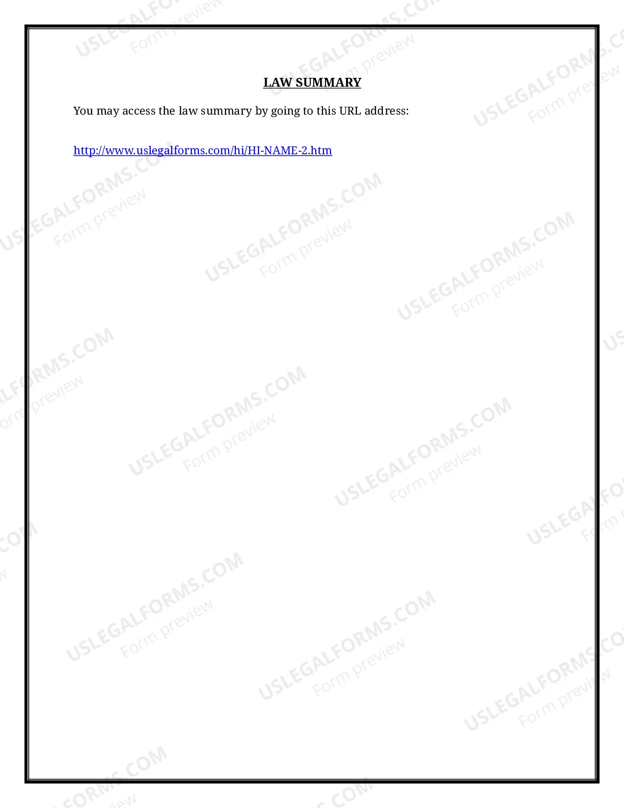 Preview Hawaii Name Change Instructions and Forms Package for a Minor