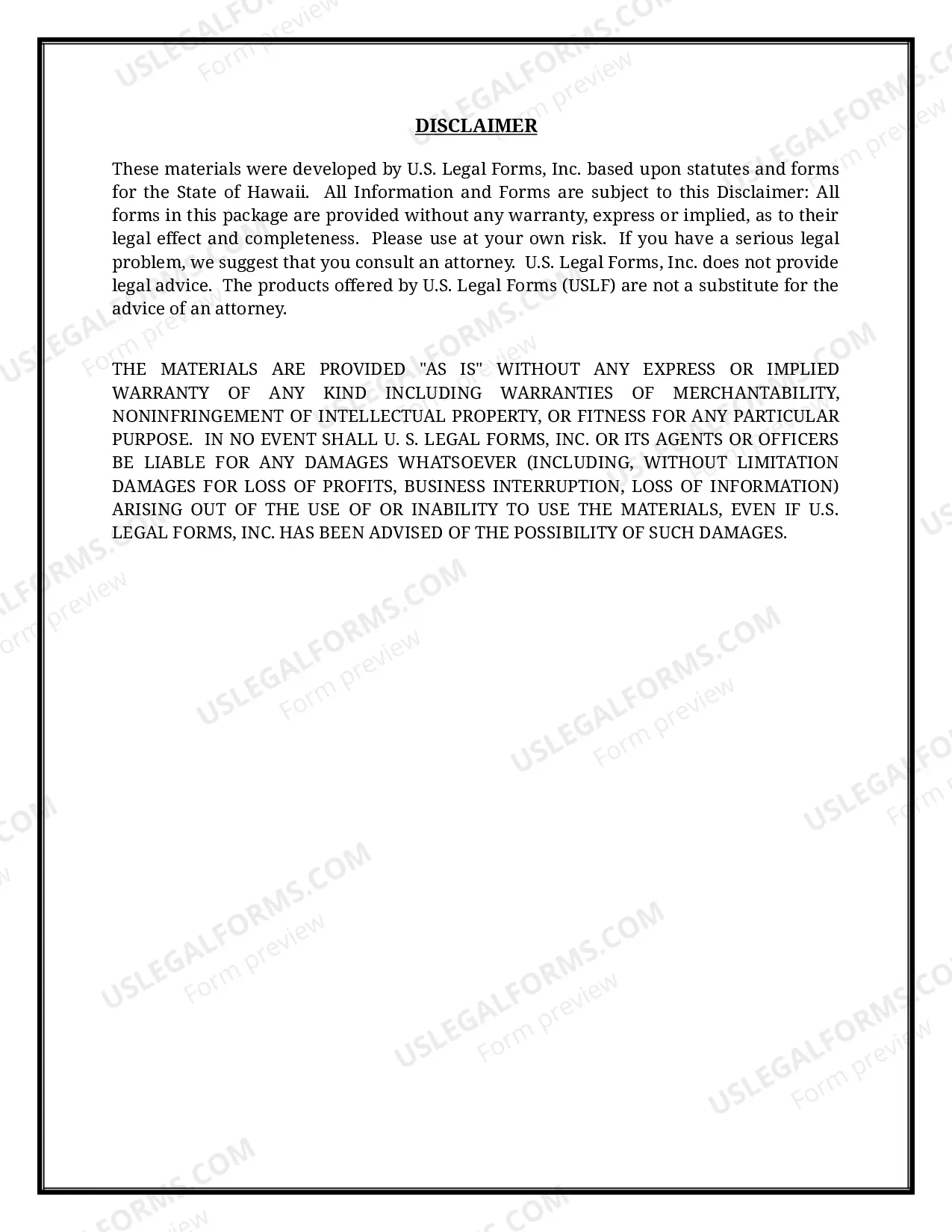 Preview Hawaii Name Change Instructions and Forms Package for a Minor