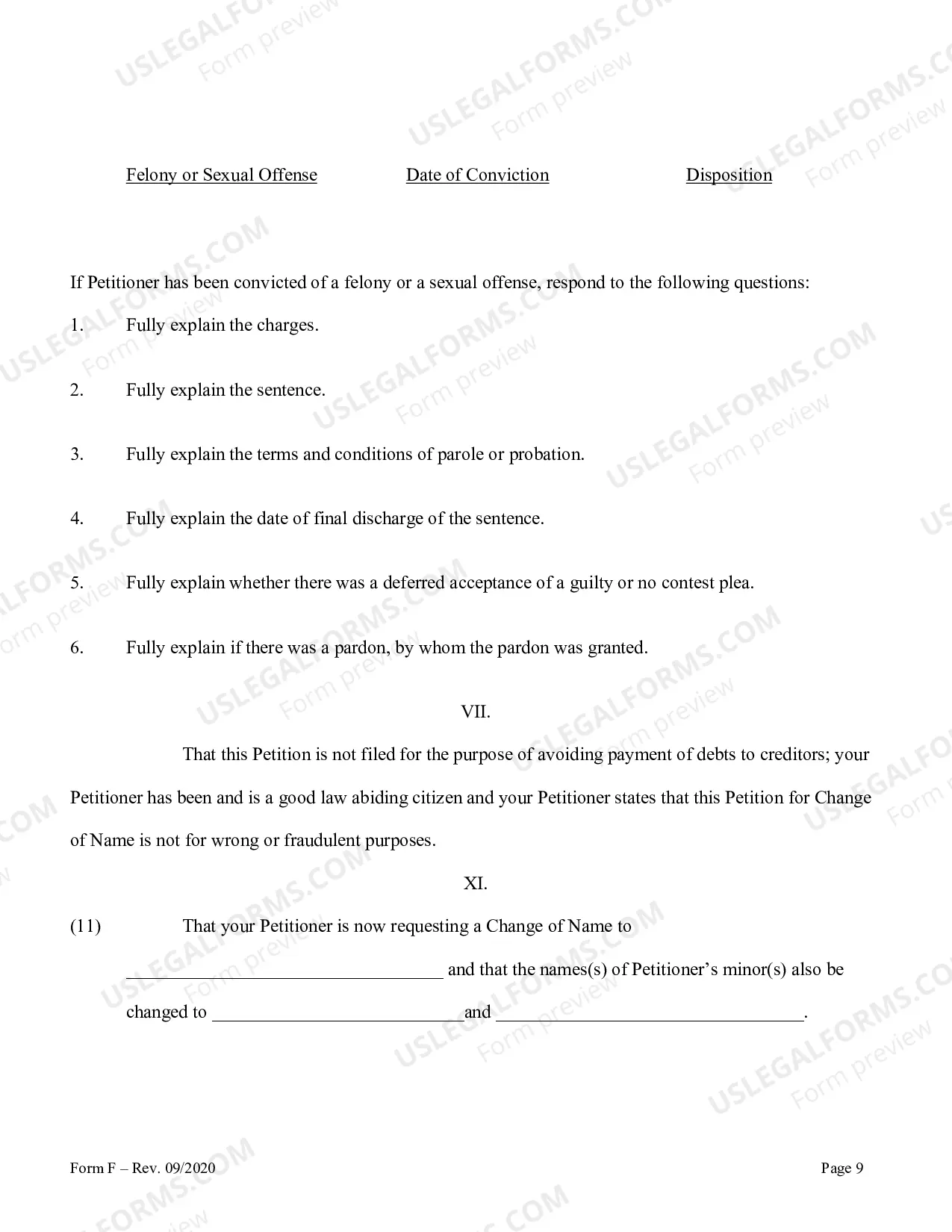 Preview Instructions and Forms for the Name Change of a Parent and Minor Child with the Notarized Consent of the Other Parent