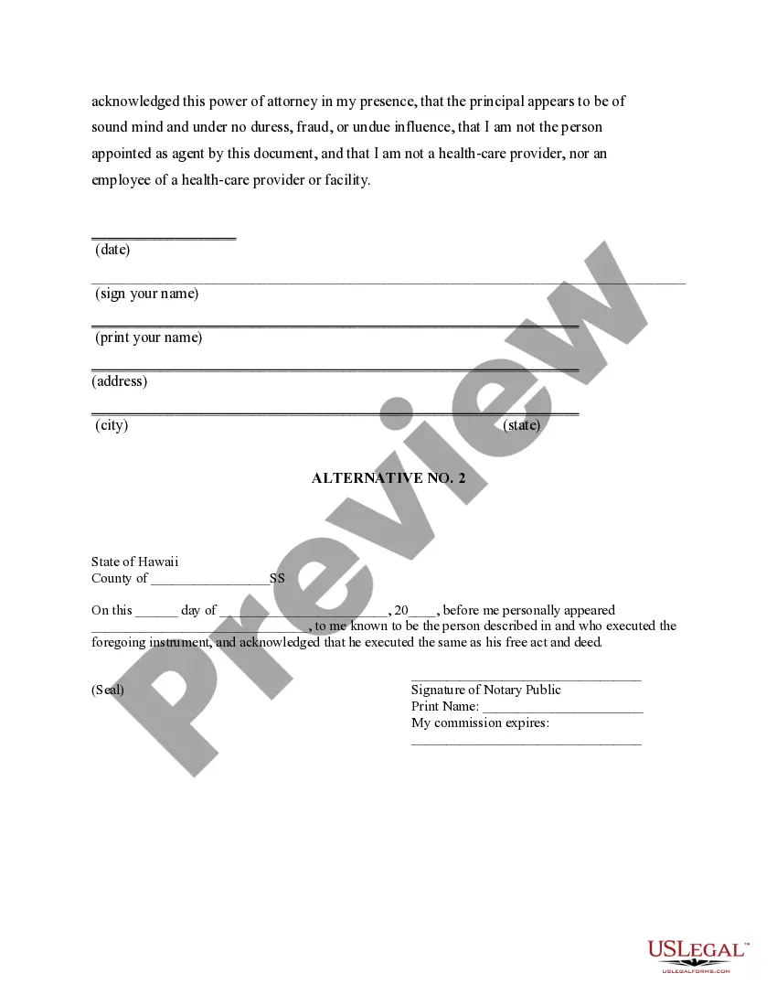 Preview Statutory Advance Health Care Directive Four Parts as Living Will