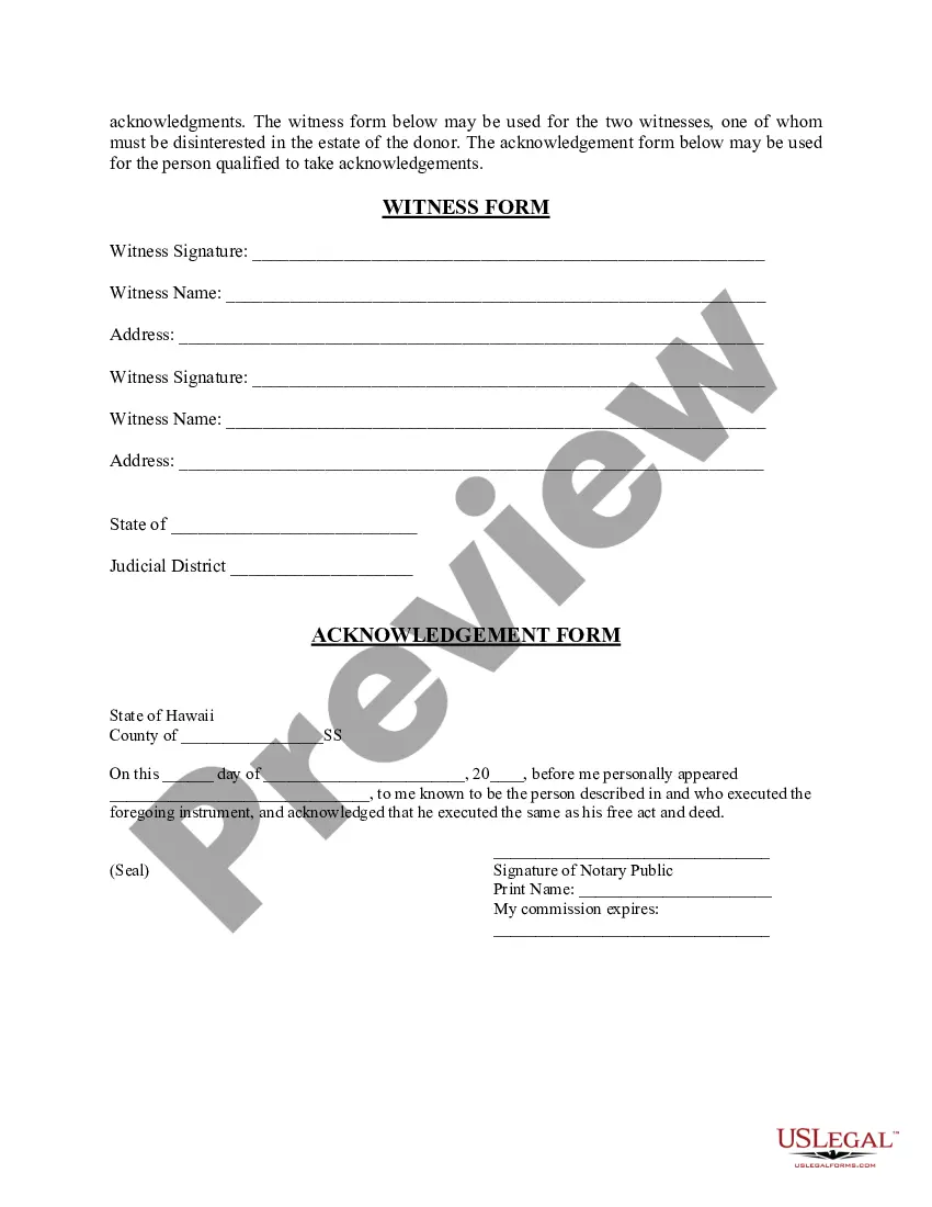 Preview Revised Uniform Anatomical Gift Act Donation