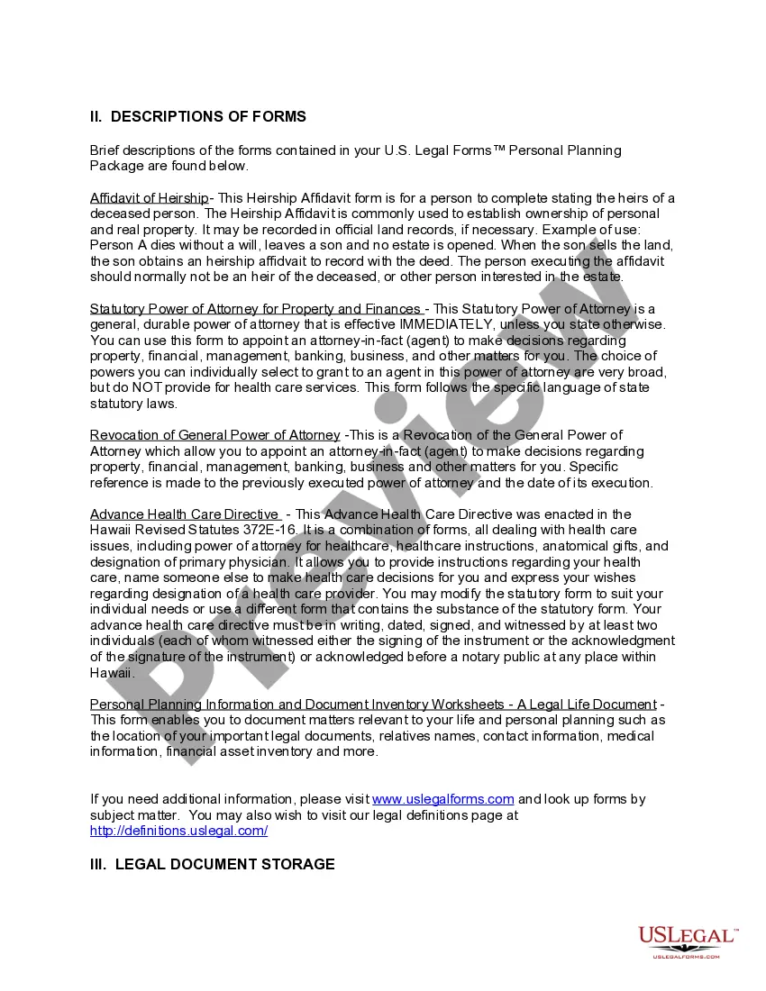 Get Hawaii Newly Widowed Individuals Package Preview Hawaii Newly Widowed Individuals Package