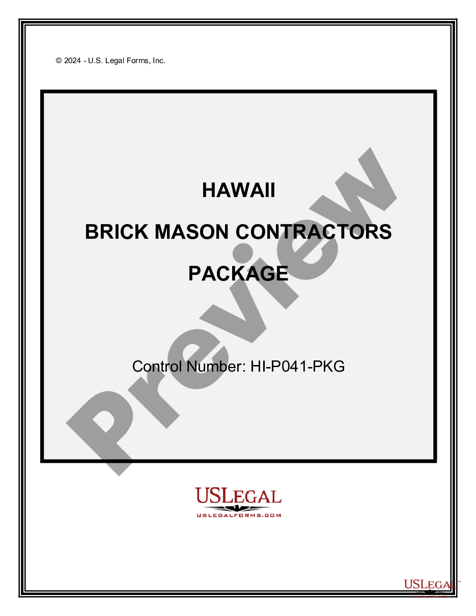 page 0 Brick Mason Contractor Package preview