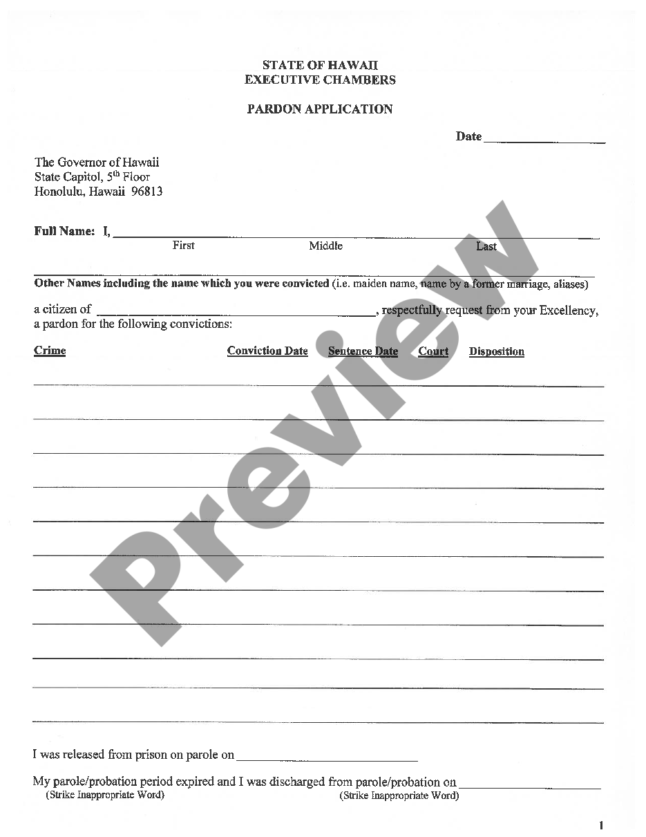 page 2 Pardon Application preview