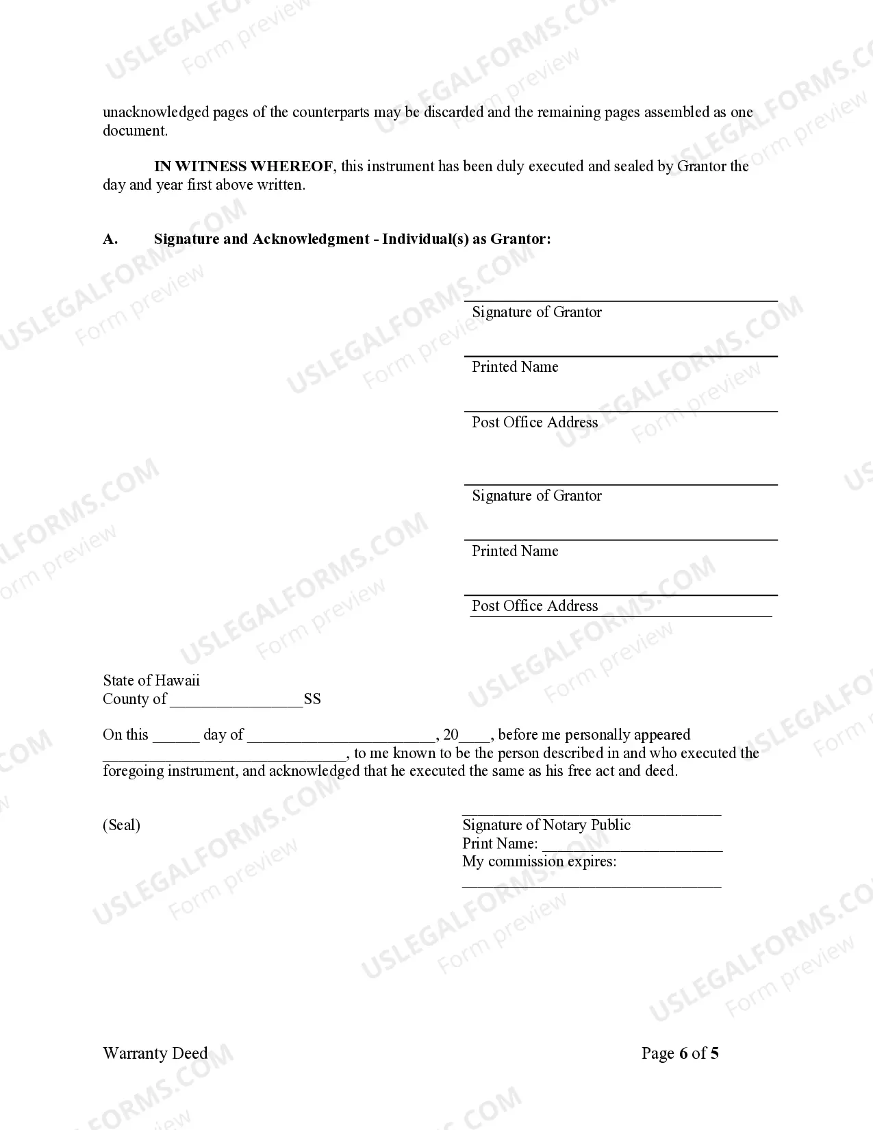 Preview Warranty Deed from Limited Partnership or LLC is the Grantor, or Grantee